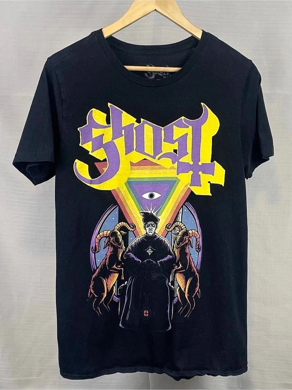Ghost The Alchemist T-Shirt Graphic Short Sleeve Tee in Black